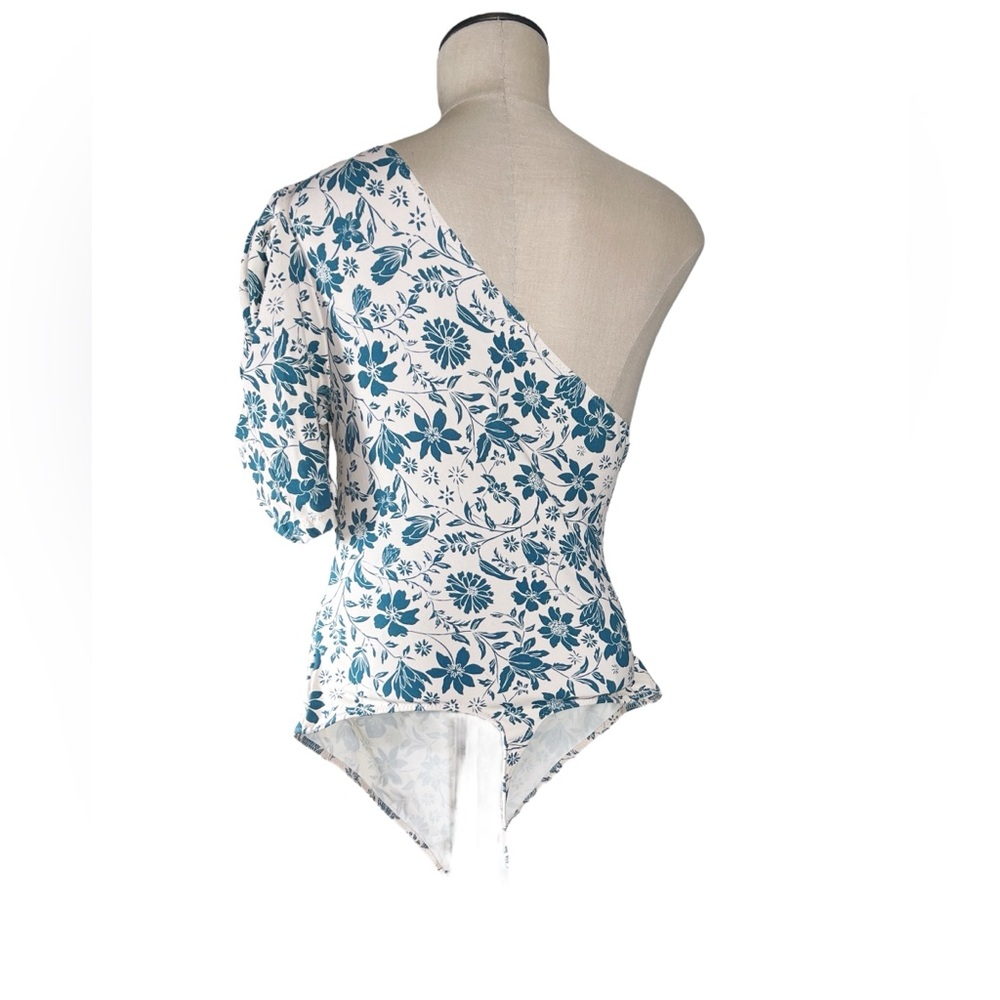 Intimately Free People Somethin’ Bout You Floral One Shoulder Bodysuit Sz M EUC - Picture 3 of 8